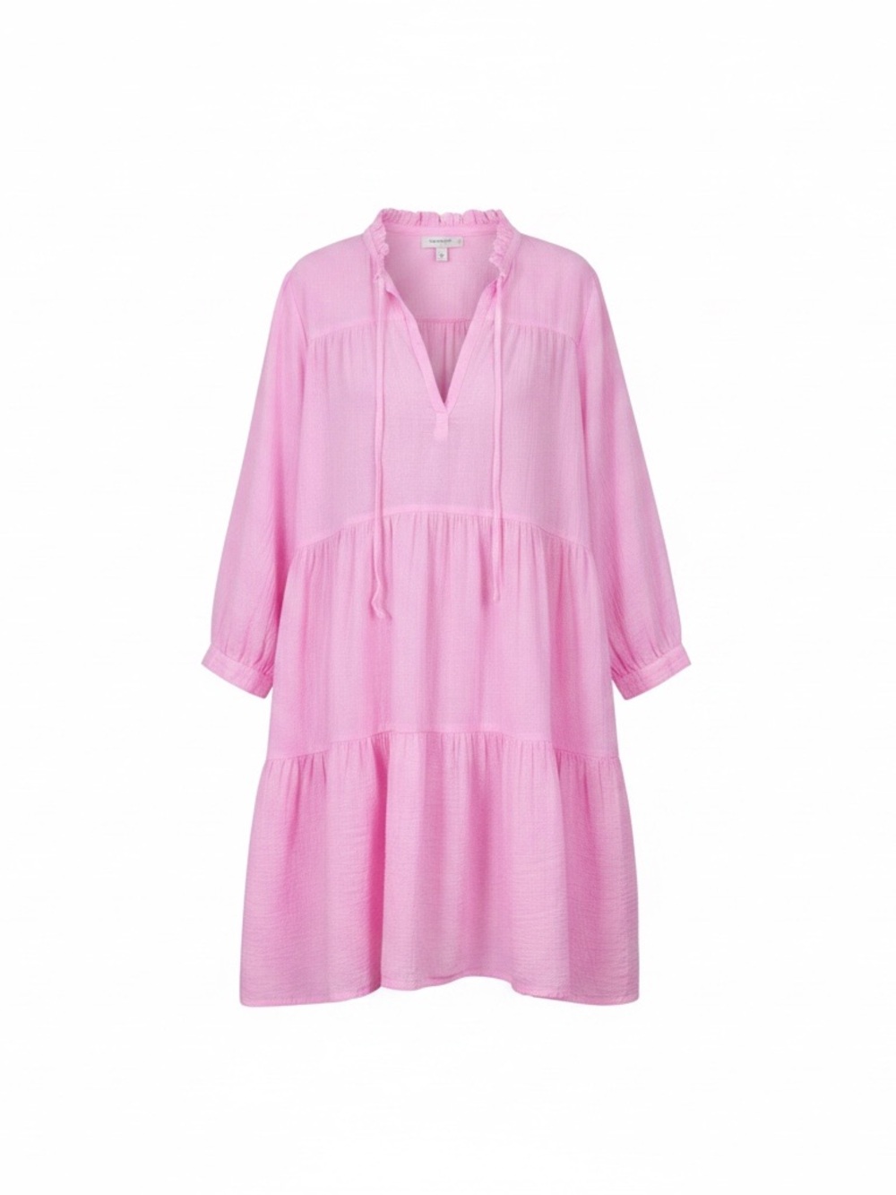 Honorine Short Giselle Double Gauze Tired Mini Dress Gloss Pink XS NWT